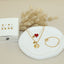 KK - DÜNYAM GOLD BİLEKLİK MURANO KOLYE SET (BAGET ZİNCİR)